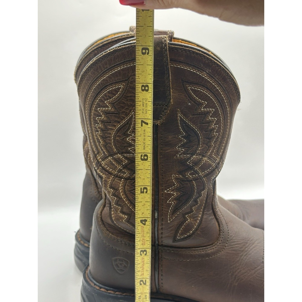 Ariat Kids Workhog XT Coil Square Toe Western Boots Size 1 Brown 10042412 Unisex - Picture 13 of 14